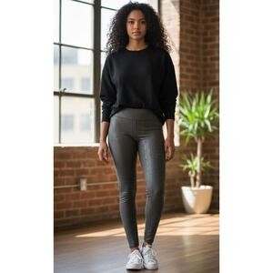 Onzie Womens Snake Print High Waist Leggings Gray M/L Athleisure Activewear